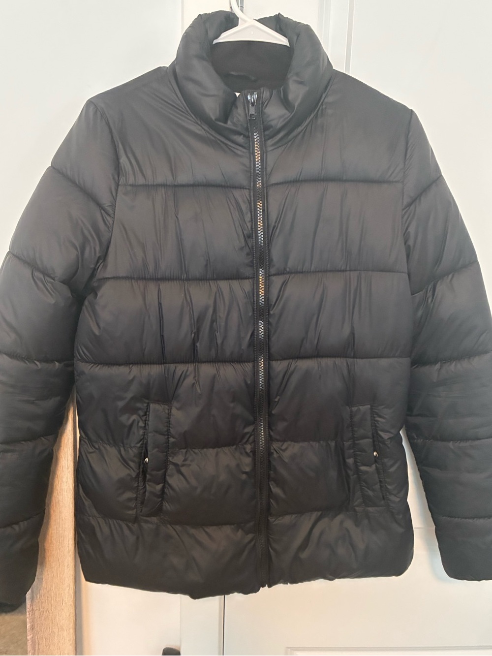 Old Navy Black Quilted Puffer Jacket for Women
